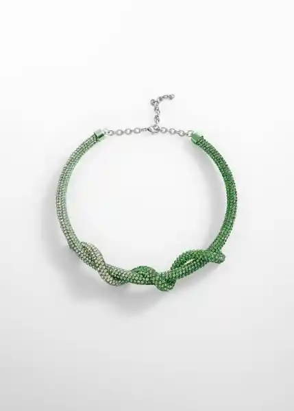 Collar Hibisco Verde Talla 99 Mujer Mango