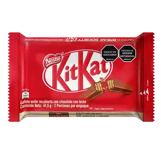 Galletas KITKAT recubiertas con chocolate con leche x 41,5g
