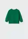 Sudadera Green Verde Talla 66 Niños Mango