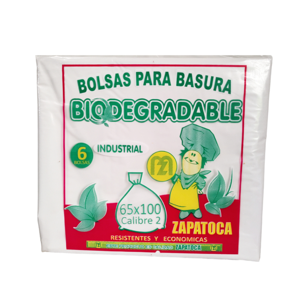 Bolsa Para Basura Industrial Blanco 65 x 100 Zapatoca 6 und