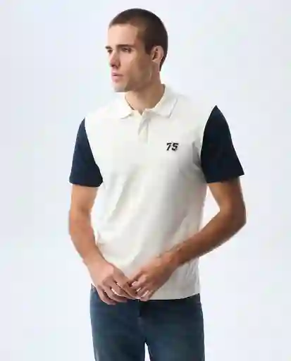 Camiseta Hombre Crudo Talla M 801G007_CRU110606 Americanino