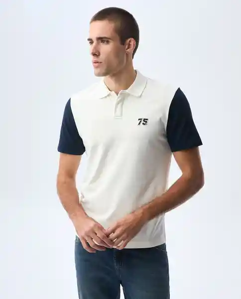 Camiseta Hombre Crudo Talla M 801G007_CRU110606 Americanino