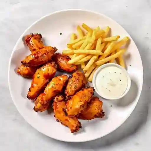 Alitas bbq o dulce mostaza