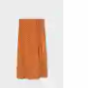 Falda Galla Marron Talla S Mujer Mango