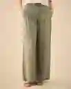 Pantalón Verde Velado Medio Talla 12 632G000 Esprit