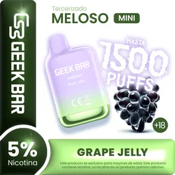 Geek Bar Vape Meloso Mini Grape Jelly 1500 Puffs 5% Nicotina