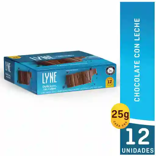 Lyne Golosina Leche Plegadiza 12 un x 25 g