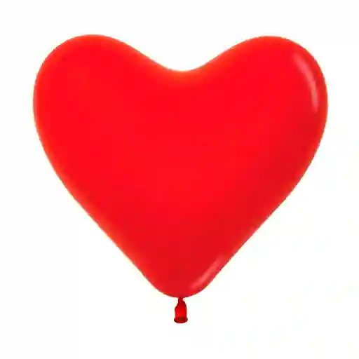 Sempertex Globos de Látex R-12 en Forma de Corazón Rojo