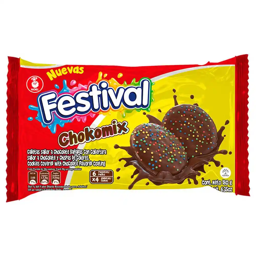 Festival Galleta Chokomix Sabor Chocolate