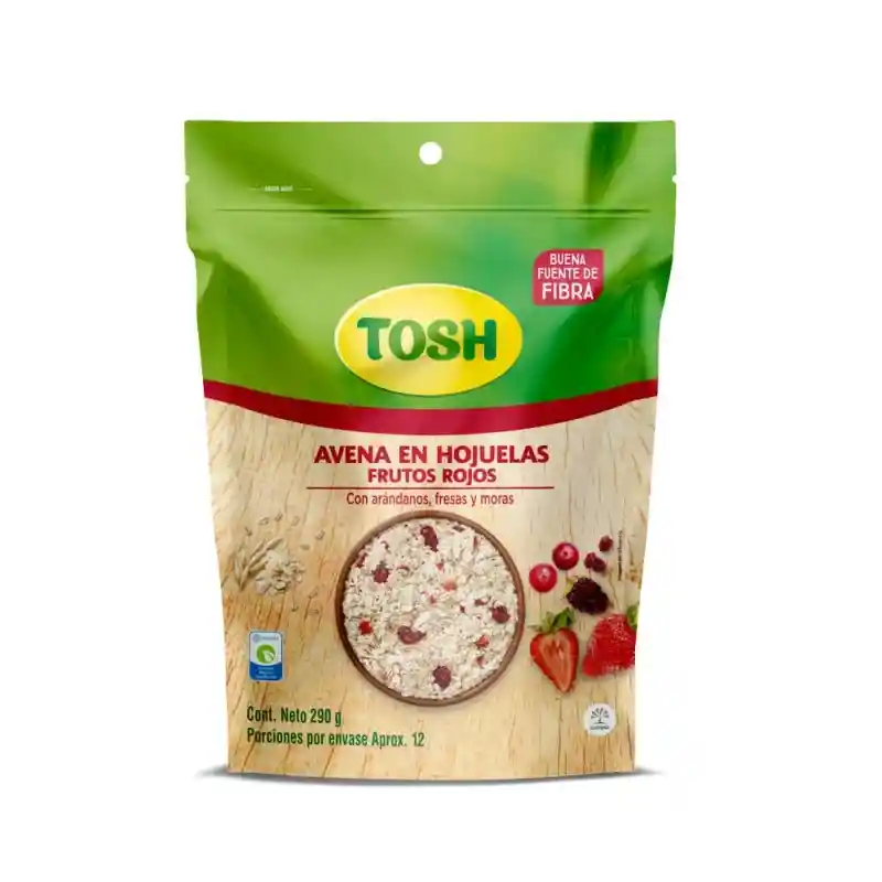 Tosh Avena en Hojuelas Frutos Rojos