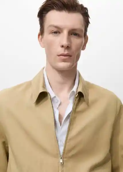 Chaqueta Panarea Beige Talla M Hombre Mango