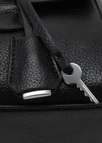Bolso M Siena Negro Talla 99 Mujer Mango