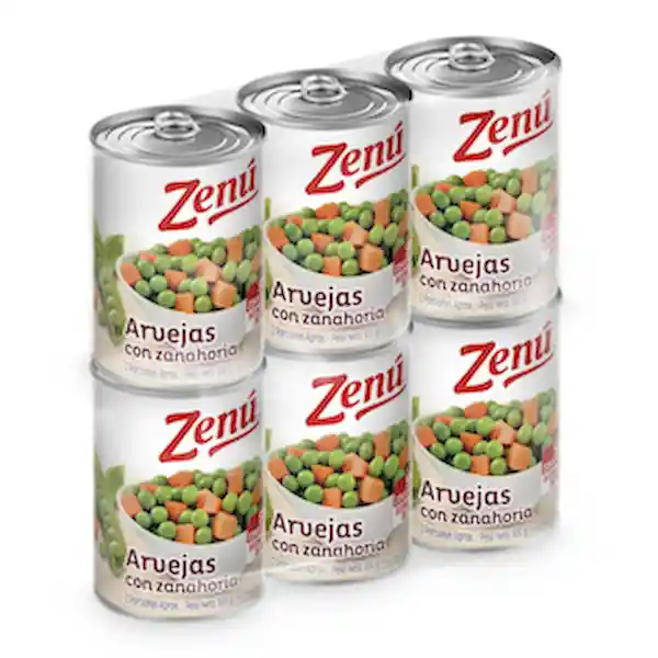 Zenú Pack Arvejas y Zanahoria