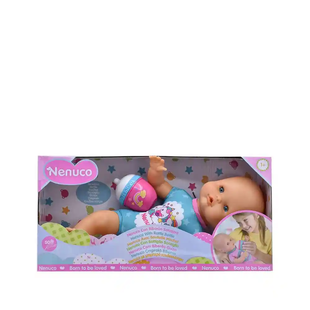 Nenuco Muñeco Bebé Biberon y Sonajero-Mp