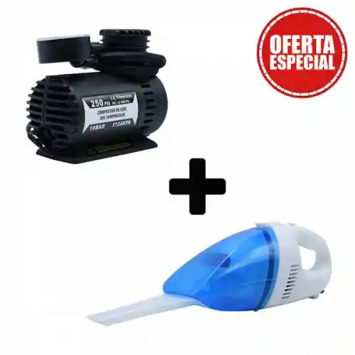 Ferrenovo Compresor 250psi + Aspiradora 12v