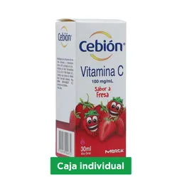 Cebión Vitamina C en Gotas para niños sabor a Fresa con 30ml