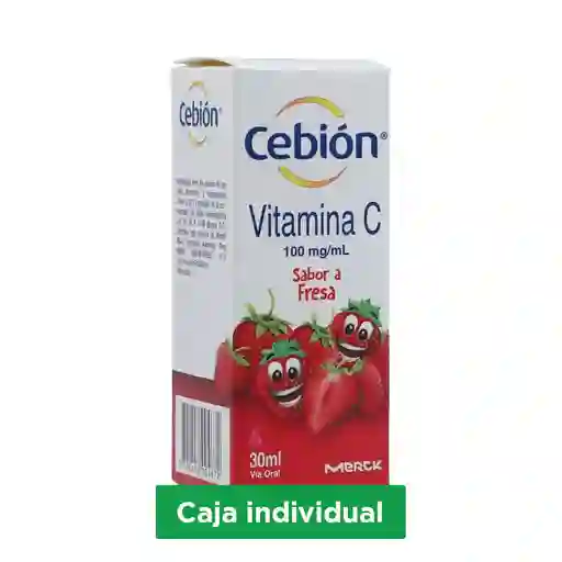 Cebión Vitamina C en Gotas para niños sabor a Fresa con 30ml