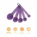 Juego de Cucharas Medidoras Serie Mis Pastelitos Morado Miniso