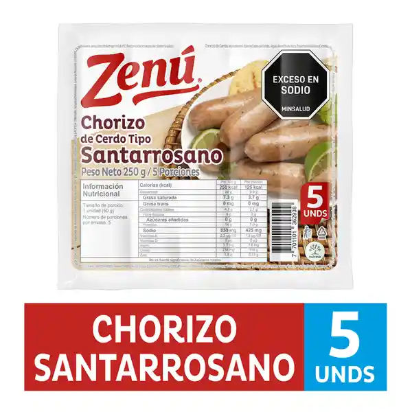 Zenú Chorizo Santarrosano
