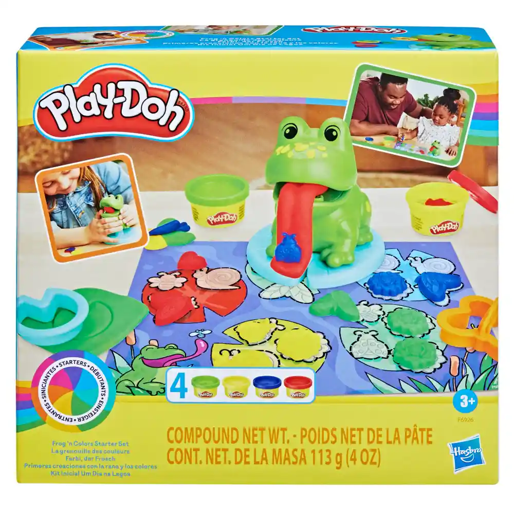 Masas Y Plastilinas Kit Inicial La Rana Y Los Colores Play Doh