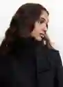 Abrigo Sirenita Negro Talla 27 Mujer Mango