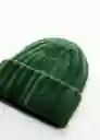 Gorro Rina Verde Talla 99 Mujer Mango