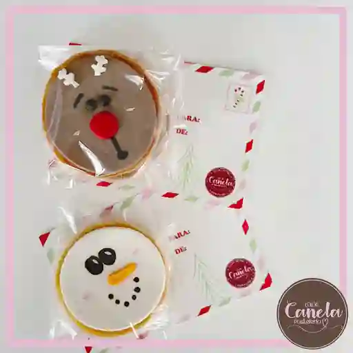 Galleta postal de navidad