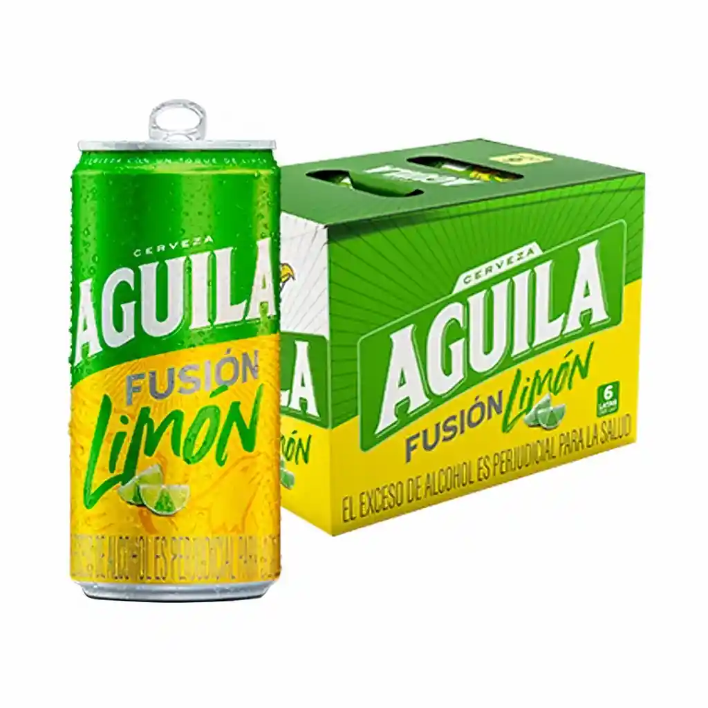 Aguila Light Airpods Sixpack Cervez Fusio Lmon Ligh 1 U