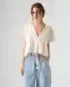 Camisa Mujer Crudo Talla S 612G000_CRU110606 Americanino