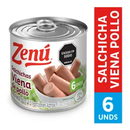 Zenú Salchicha Viena Pollo Pack 3