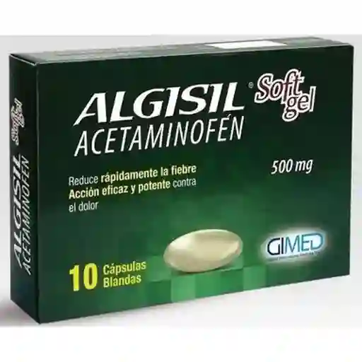 algisil soft gel Acetaminofen (500 mg)
