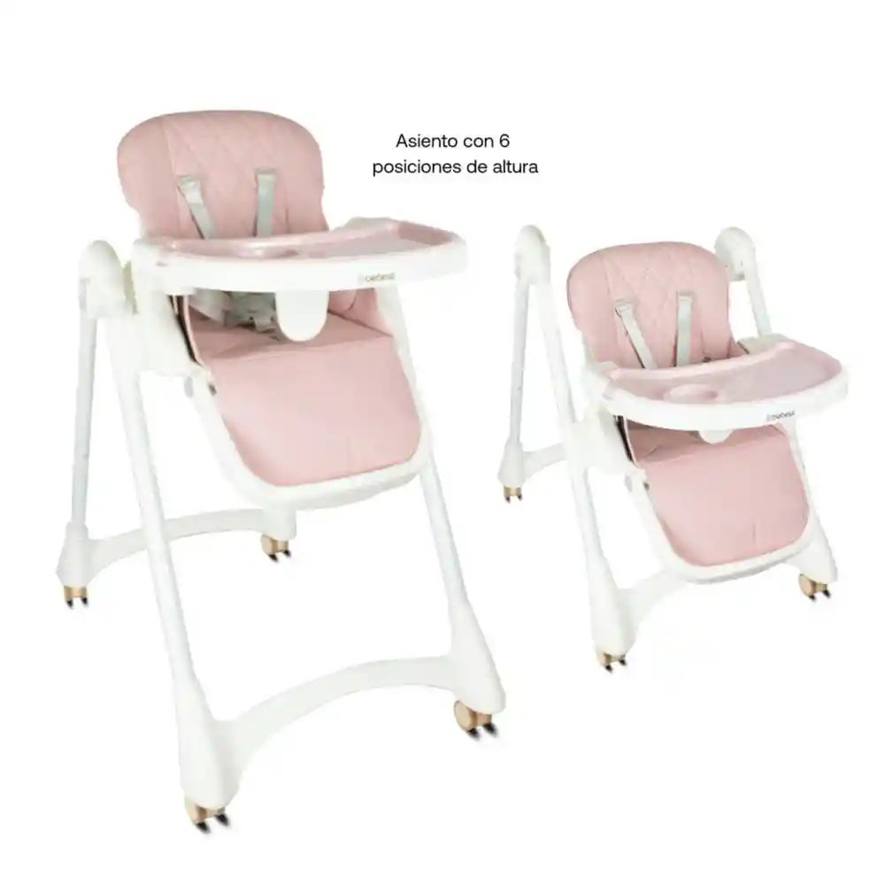 Silla Comedor Bebé Aqua Rosado Bebesit
