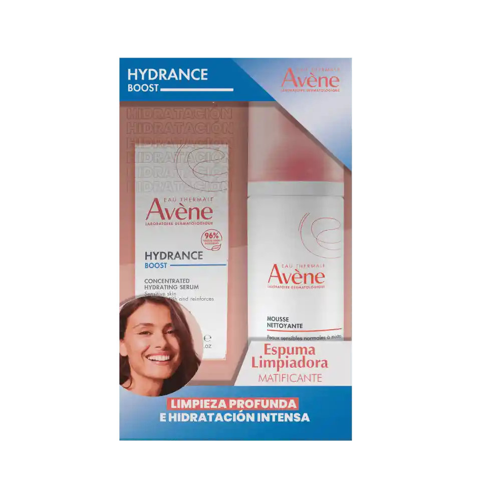 Kit Avene Serum Hydrance Boost + Espuma Limpiadora