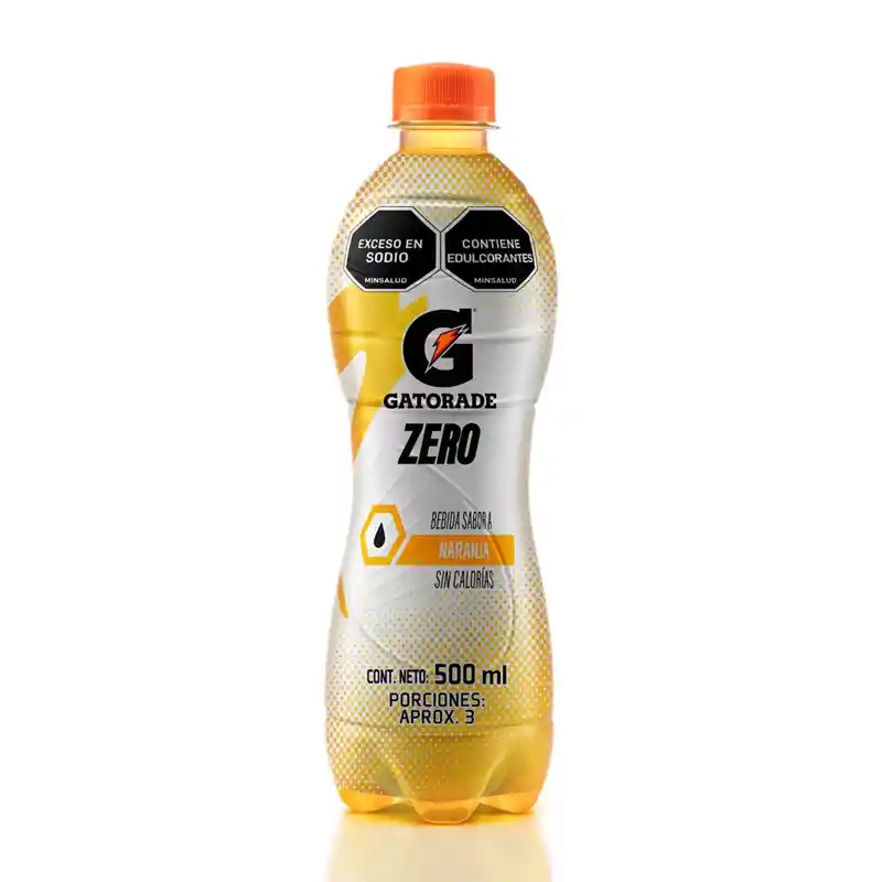 Bebida GATORADE Sin Azucar sabor a Naranja 500 ml