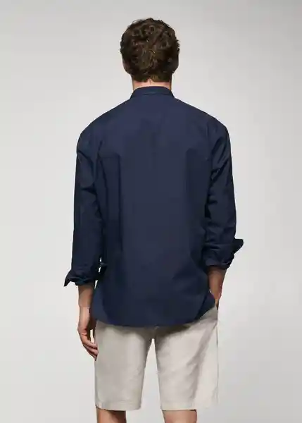 Camisa Jávea-I Navy Talla M Hombre Mango