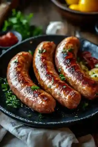 Chorizos Artesanales con Arepa