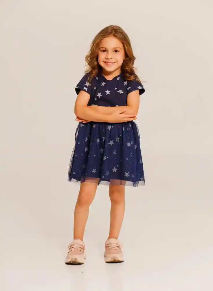 Vestido Manga Corta Niña Bebé 4t - Estamp 2