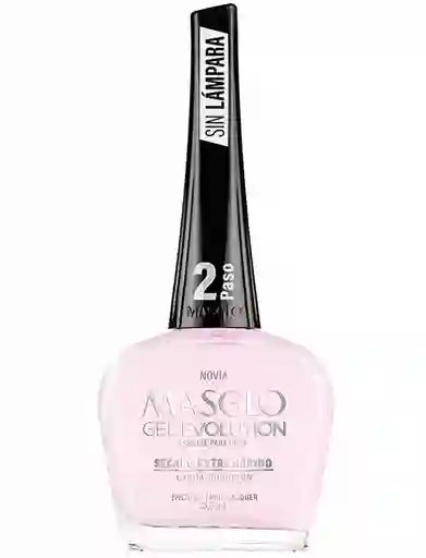 Masglo Kit Esmalte Gel Novia (viene Con 1 Kit Base Y Brillo Gel Evolution)