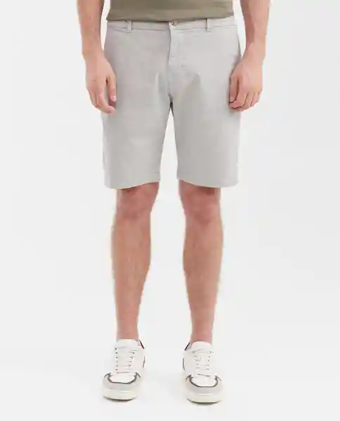 Short Elastic Waistband Masculino Gris Puro Claro T 36 Chevignon
