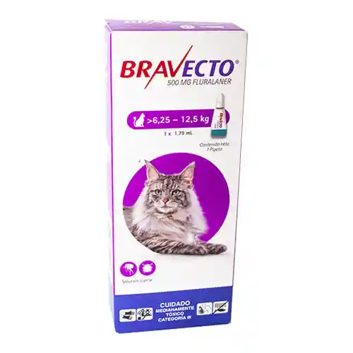 Bravecto Spot On Cat 500 Mg (6.2-12.5 Kg) X 1 Ds