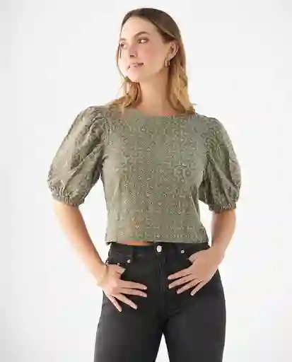 Camisa Verde Serenidad Claro Talla M 419F100 Esprit