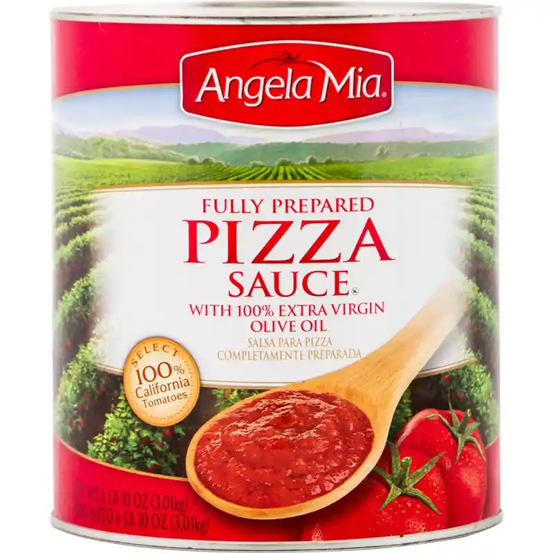 Angela Mia Salsa Para Pizza Completamente Preparada