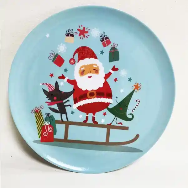 Krea Plato Amigos Navidad 2024 28 cm