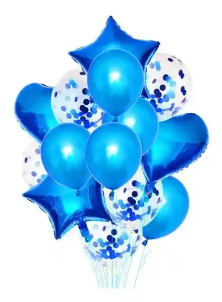 El Tío Bouquet de Globos Azul