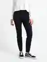 Pantalón Grembiule Mujer Negro Puro Ultraoscuro Talla 6 Naf Naf