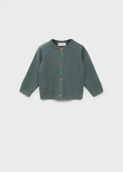 Cardigán Agadir Verde Talla 67 Niños Mango