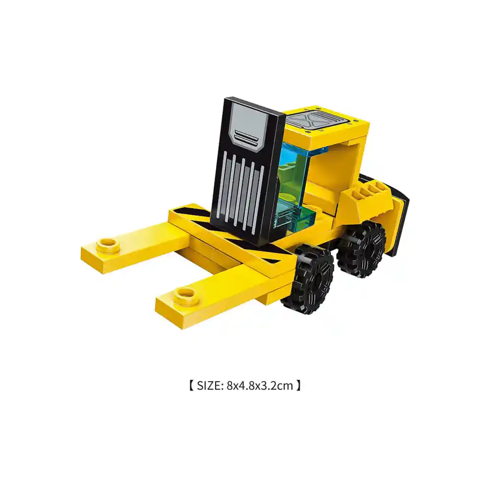 Miniso Bloques de Construcción Carretilla Elevadora