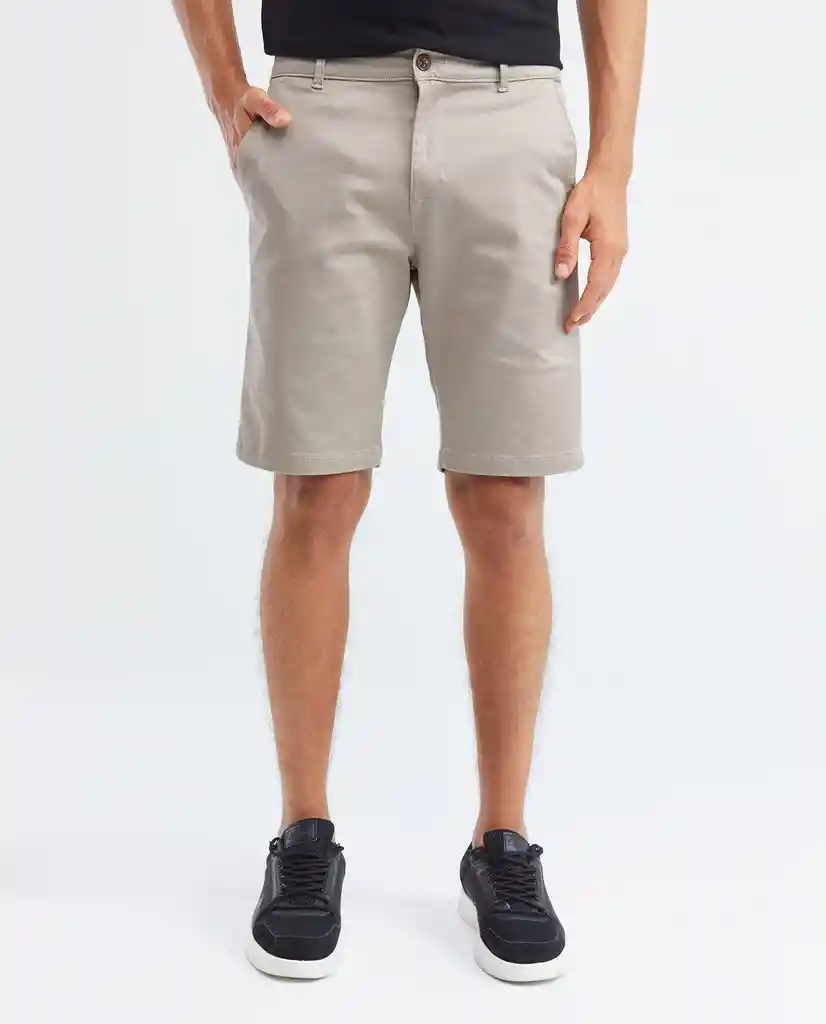 Bermuda Colors Rocket Cafe Khaki Claro Talla 36 Hombre Chevignon