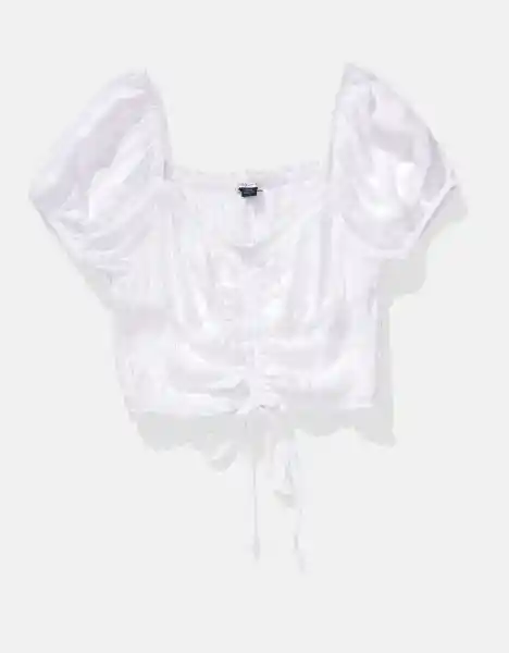 Blusa Mujer Blanco Talla: X-Small American Eagle