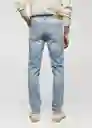 Jean Jan Tejano Claro Talla 40 Hombre Mango